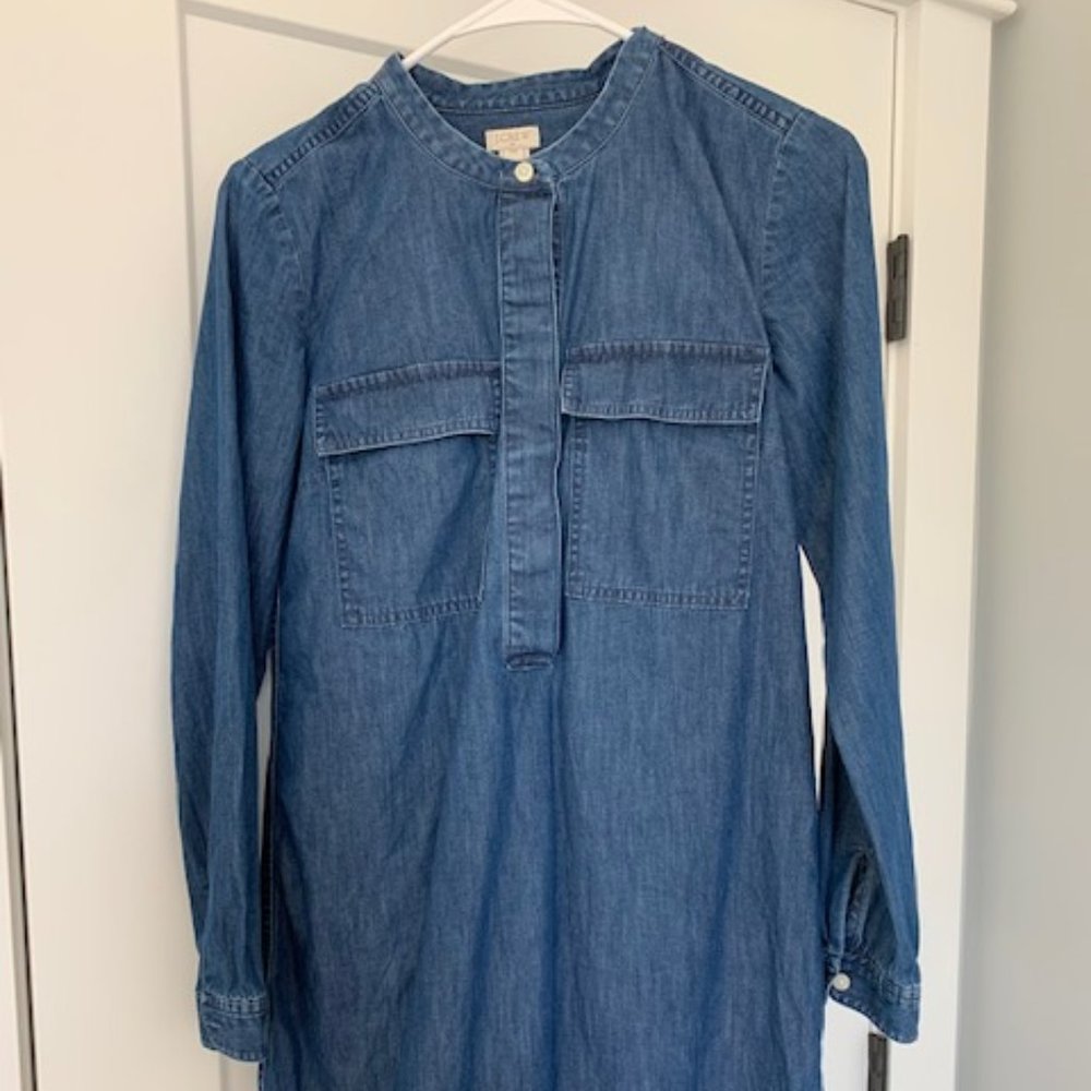 J Crew Factory Denim Dress XXS